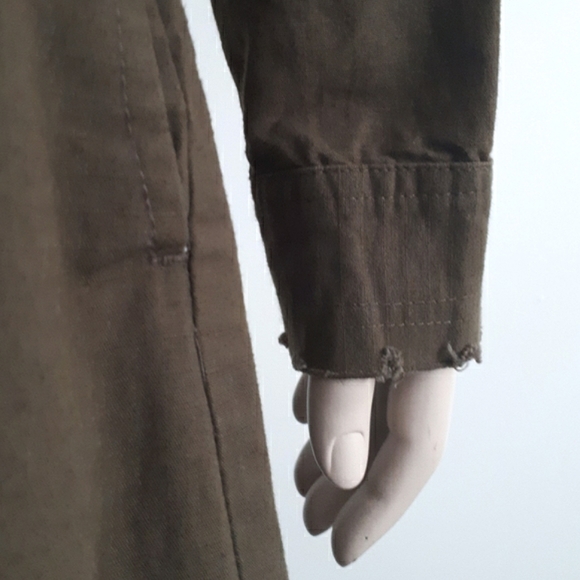 XOXO | Khaki Maxi Duster Jacket - Picture 11 of 15